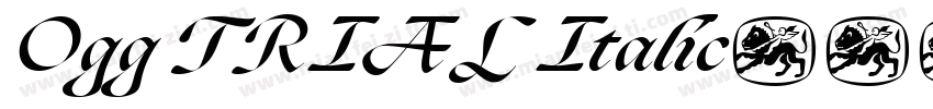 Ogg TRIAL Italic字体转换